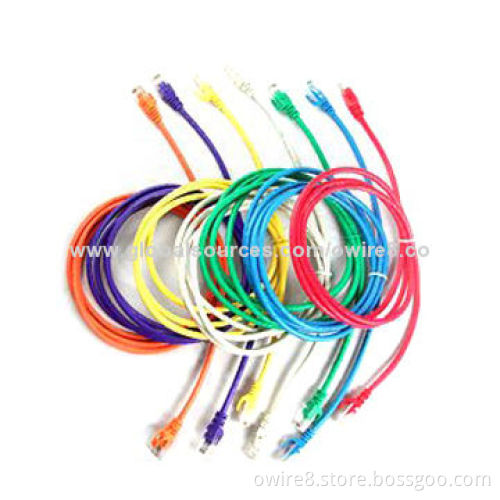 4 Pairs Cat5e Patch Cords, High-quality Flex Construction